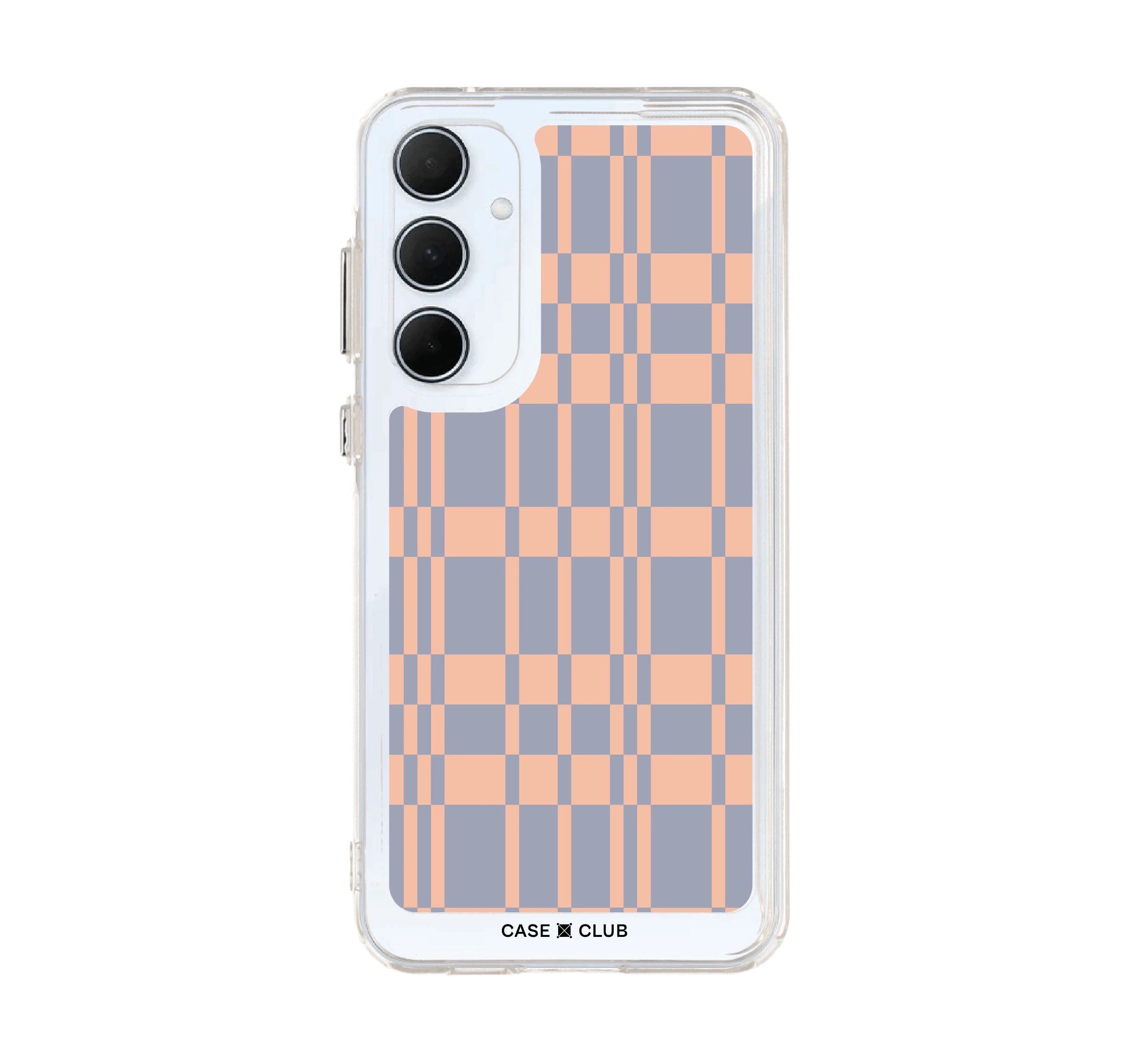 asymmetric orange & blue grid